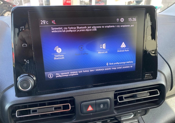 Toyota Proace City Verso cena 101000 przebieg: 30660, rok produkcji 2020 z Kalisz małe 596